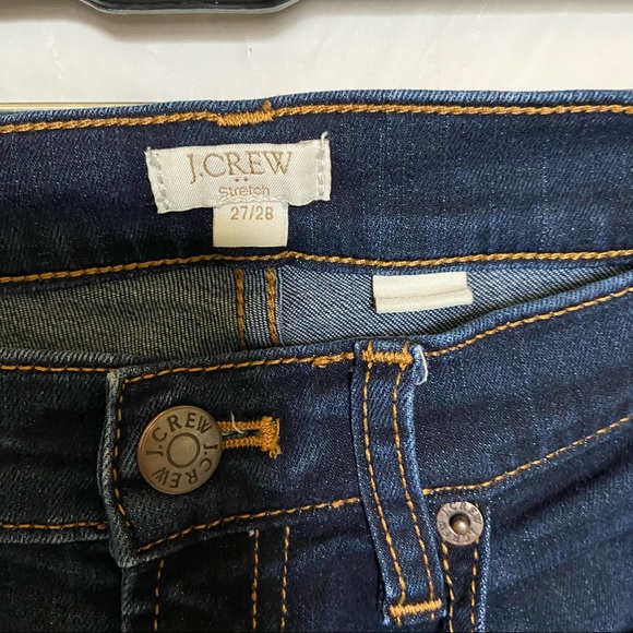 J Crew Stretch Dark Wash Skinny Jeans Size 27/28 - Picture 4 of 4